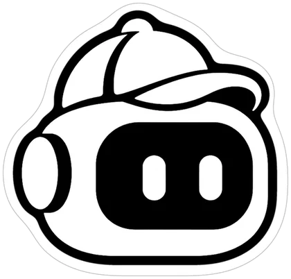 Sticker: Robot negro